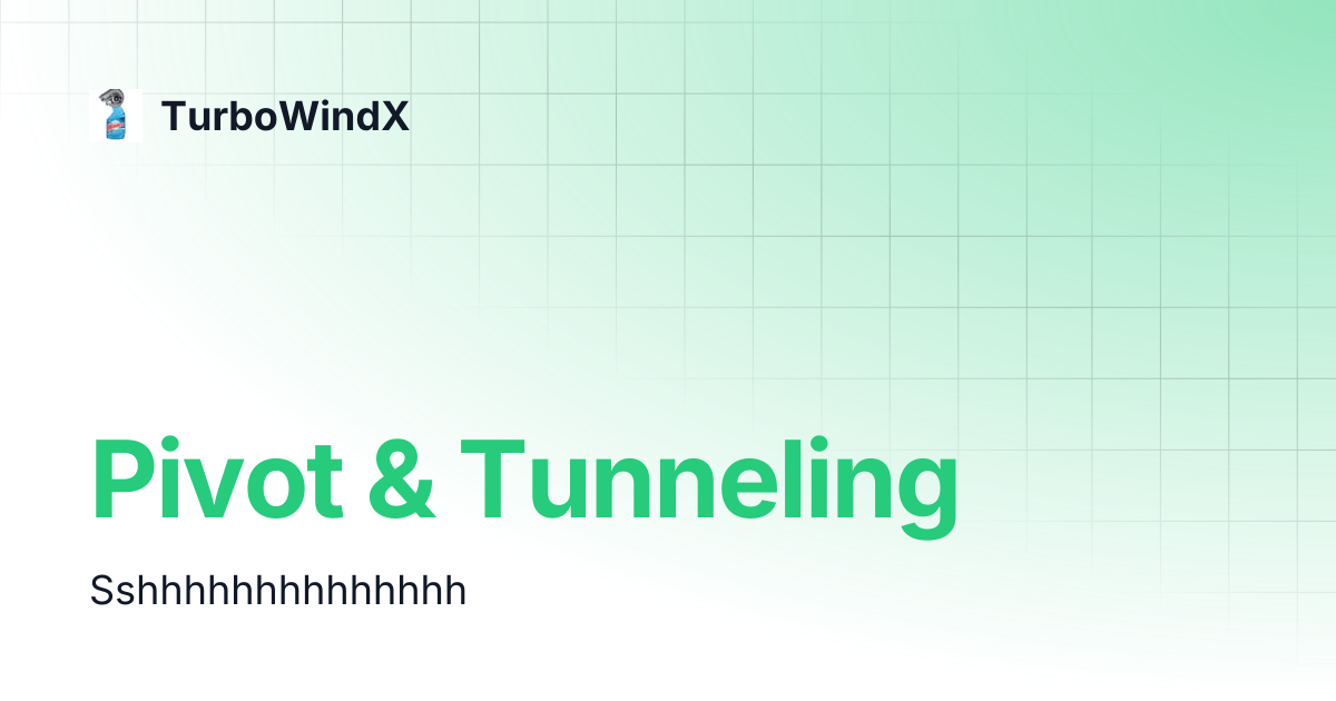 Pivot tunneling turbowindx